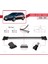 Honda Accord Tourer 2008-2012 Arası ile Uyumlu Fly Model Ara Atkı Tavan Barı Gri 3 Adet 3
