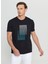 Bisiklet Yaka Baskılı Siyah Erkek T-Shirt ACE091252410_SYH 1
