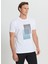 Bisiklet Yaka Baskılı Beyaz Erkek T-Shirt ACE091252410_BYZ 1