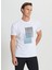 Bisiklet Yaka Baskılı Beyaz Erkek T-Shirt ACE091252410_BYZ 3