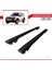 Land Rover Freelander (L314) 1998-2006 Arası ile Uyumlu Hook Model Ara Atkı Tavan Barı Siyah 2 Adet 3