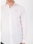 Relaxed Gömlek Yaka Düz Beyaz Erkek Gömlek J5SM-GML7227 4