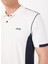 Blok Desenli Beyaz Erkek Polo T-Shirt J5SM-TST7316 4