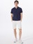 D5SM-TST3807 Lacivert Relaxed Düz Erkek Polo T-Shirt 3