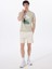 D5SM-TST3881 Mint Melanj Bisiklet Yaka Relaxed Baskılı Erkek T-Shirt 1