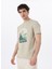D5SM-TST3881 Mint Melanj Bisiklet Yaka Relaxed Baskılı Erkek T-Shirt 3