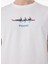 D5SM-TST3793 Beyaz Bisiklet Yaka Relaxed Baskılı Erkek T-Shirt 4