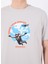 D5SM-TST3774 Gri Bisiklet Yaka Relaxed Baskılı Erkek T-Shirt 4