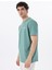 D5SM-TST3883 Açık Haki Bisiklet Yaka Relaxed Düz Erkek T-Shirt 1