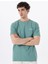 D5SM-TST3883 Açık Haki Bisiklet Yaka Relaxed Düz Erkek T-Shirt 2