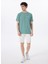 D5SM-TST3883 Açık Haki Bisiklet Yaka Relaxed Düz Erkek T-Shirt 3