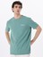D5SM-TST3883 Açık Haki Bisiklet Yaka Relaxed Düz Erkek T-Shirt 4