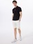 D5SM-TST3718 Siyah Relaxed Düz Erkek Polo T-Shirt 2