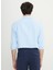 Slim Fit Düğmeli Yaka Mavi Erkek Gömlek ACE020252171_MAV 5