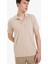 %100 Pamuk Regular Fit Kısa Kollu Basic Düz Pike Kumaş Polo Tişört C1293AX25SP 3