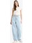 Baggy Fit Yüksek Bel Düz Paça Jean Pantolon E1684AX25SM 2