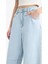 Baggy Fit Yüksek Bel Düz Paça Jean Pantolon E1684AX25SM 5