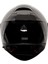 853 Solid Gloss Black Full Face Motosiklet Kaskı 4