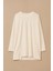 Kadın Yuvarlak Yaka Basic Tunik - Ekru 1