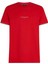 Erkek Tommy Logo Tipped Tee T-Shirt - Kırmızı 4