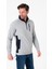 Regular Fit 3 Cepli Yandan Büzgülü Dik Yaka Pamuk Erkek SWEATSHIRT-PIN-1043 4
