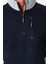 Regular Fit 3 Cepli Yandan Büzgülü Dik Yaka Pamuk Erkek SWEATSHIRT-PIN-1043 2