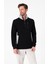 Regular Fit 3 Cepli Yandan Büzgülü Dik Yaka Pamuk Erkek SWEATSHIRT-PIN-1043 1