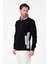 Regular Fit 3 Cepli Yandan Büzgülü Dik Yaka Pamuk Erkek SWEATSHIRT-PIN-1043 3