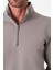 Pamuklu Dik Yaka Yarım Fermuarlı Regular Fit Erkek SWEATSHIRT-SW-1095 2