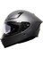 853 Solid Matt Silver Full Face Motosiklet Kaskı 1
