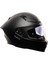 853 Solid Matt Black Full Face Motosiklet Kaskı 3