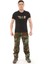Bisiklet Yaka Kısa Kollu Baskılı Kadın&Erkek T-Shirt, Haki Renk, %100 Pamuk 5
