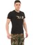 Bisiklet Yaka Kısa Kollu Baskılı Kadın&Erkek T-Shirt, Haki Renk, %100 Pamuk 3