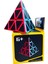 Prizma Desenli Küp Carbon Fiber Sticker Üçgen Sabır Küpü EQY672 4