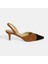 Kadın Taba Slingback Süet Topuklu Ayakkabı 1