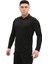 Polo Yaka Uzun Kol Taktik Erkek T-Shirt, Siyah Renk, Mikrofiber Kumaş 4