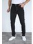 Erkek Regular Fit Rahat Kesim Denim Siyah Jeans 2