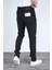 Erkek Regular Fit Rahat Kesim Denim Siyah Jeans 3