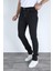 Erkek Regular Fit Rahat Kesim Denim Siyah Jeans 4