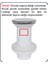 Lavabo Gider Süzgeci Pop Up Basmalı Bas-Aç Klik Klack Bağlantı Ağzı 1 1/4'' (4.2 Cm) Olan Lavabo Sifonlarına Uygun 5