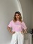 Pembe Kısa Kol Crop 1