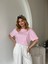 Pembe Kısa Kol Crop 5