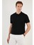 Erkek Slim Fit Serin Tutan Polo Yaka Düğmeli T-Shirt -D7087 2