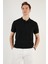 Erkek Slim Fit Serin Tutan Polo Yaka Düğmeli T-Shirt -D7087 3