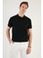 Erkek Slim Fit Serin Tutan Polo Yaka Düğmeli T-Shirt -D7087 4