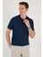 Erkek Slim Fit Serin Tutan Polo Yaka Düğmeli T-Shirt -D7087 1