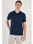 Erkek Slim Fit Serin Tutan Polo Yaka Düğmeli T-Shirt -D7087 2