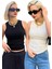 2'li Paket Beyaz-Siyah Regular Kesim Fitilli Atlet MG2428 1