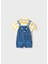 Erkek Bebek Yazlık Tişört Denim Solapet Şort 2 Li Set 1680 1