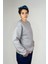Unisex Yüksek Kaliteli Pamuklu Basic Oversize Bisiklet Yaka Sweatshirt 2